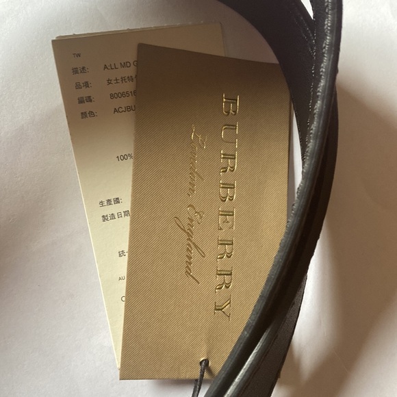 Burberry Large Black Leather Tote Bag. Brand new with Tags.  Dust bag included! - Picture 4 of 8